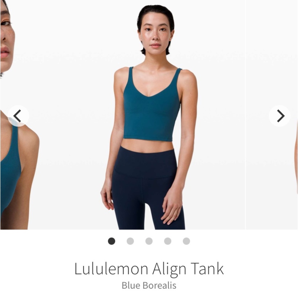 Lululemon blue borealis align tank